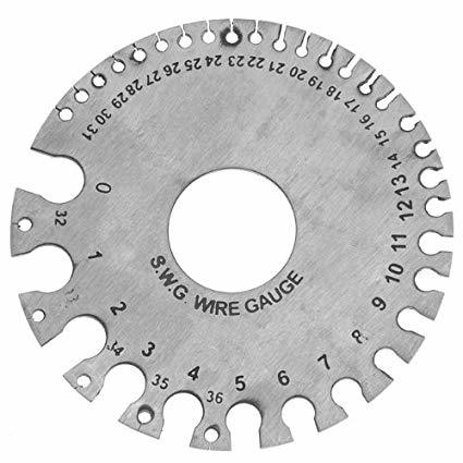 Gauge Wire Imperial - Stainless Steel, 20-100 Grams Weight | Silver Color Finish