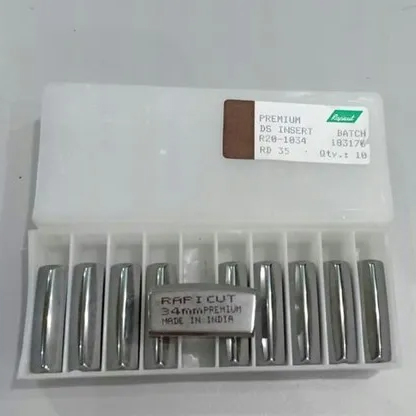 High Strength Carbide Tips - Stainless Steel, Manual, Silver | High Durability, Rust-Resistant, Shatter-Proof, Enhanced Surface Finish, Low Wear