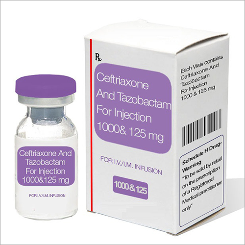 Ceftriaxone And Tazobactam Injection - Liquid Dosage as Per Doctor Recommendation | Store in Dry Place, Online Payment Terms Available Worldwide