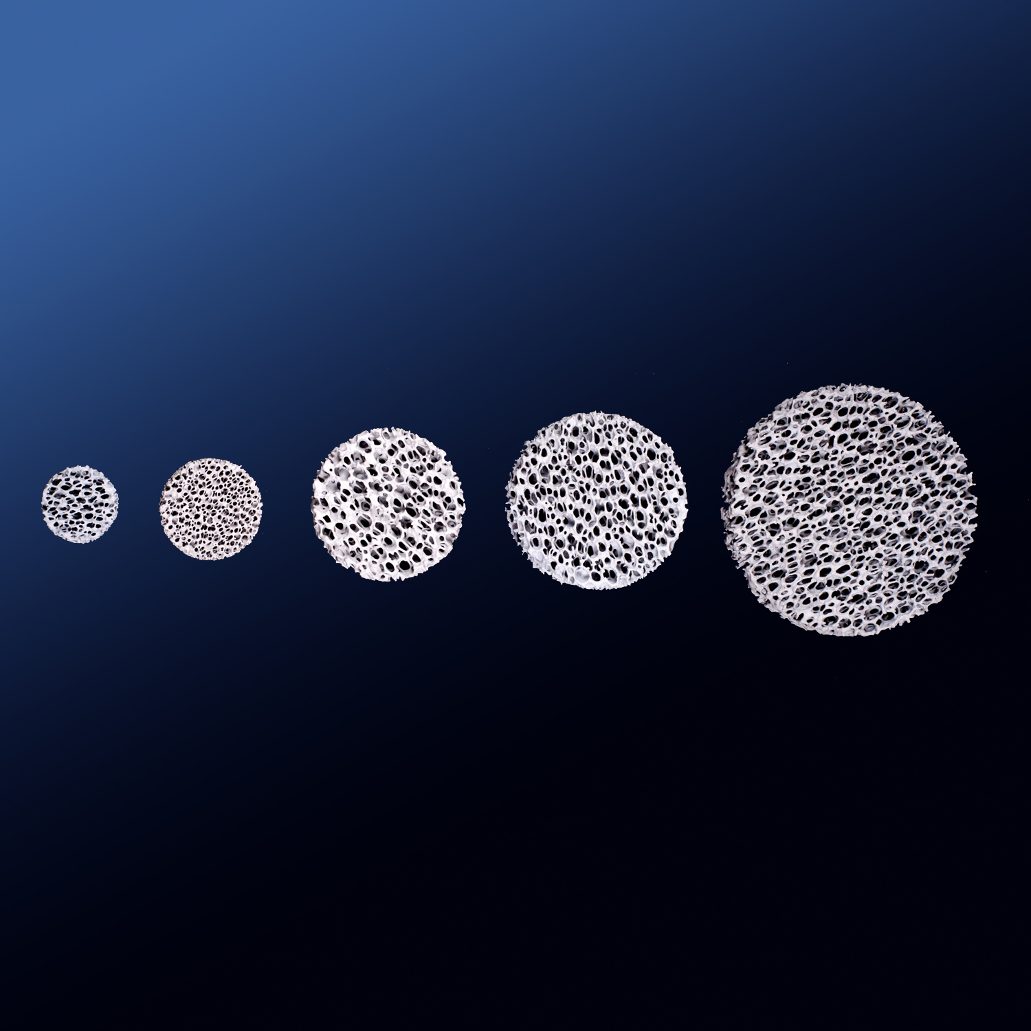 Silicon Carbide Ceramic Foam Filter - Diameter 30-600mm, Height 30-600mm, Grey Color, 80-90% Efficiency, 10-50ppi Pore Size, Round/square Shape, Industrial Depth Filter Cartridge, Three-year Warranty