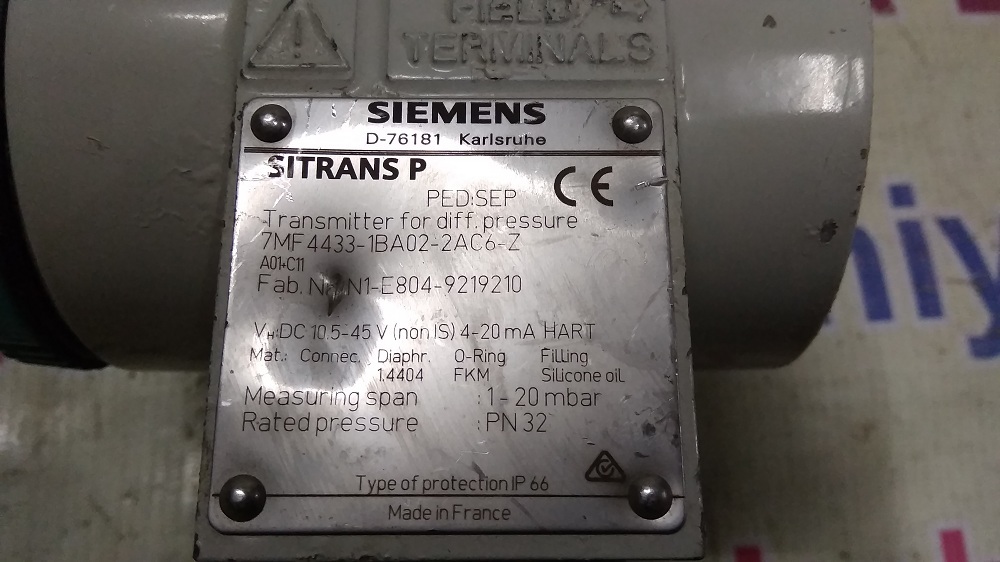 Siemens Digital Interface Level Measurement 7mf4433-1ba02-2ac6-z