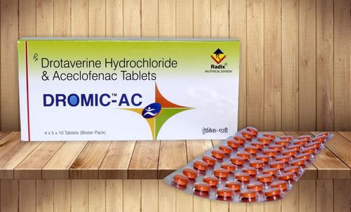 ड्रोटावेरिन 80 मिलीग्राम और ऐसक्लोफेनाक 100 मिलीग्राम टैबलेट सामान्य दवाएं