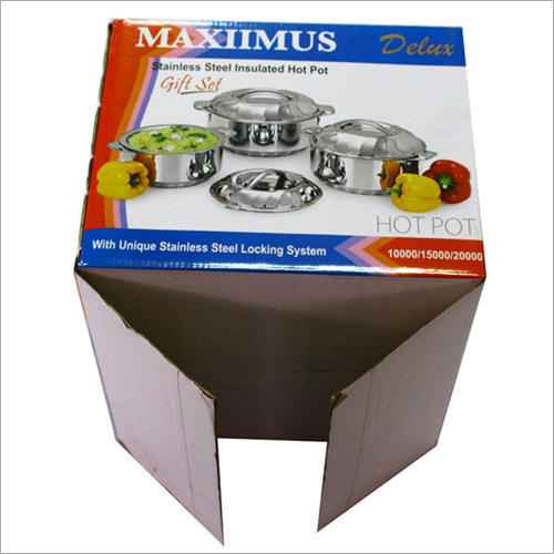 Kitchen Utensils Printed Packaging Box - Durable Corrugated Board, Multicolor Design, Customizable Shape and Size, Fine Finish