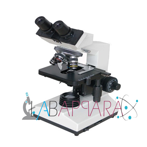 Co-axial Binocular Microscope - Aluminium, 360 Degree Rotatable Observation Head, Quadruple Ball Bearing Nosepiece | 6v/20w Halogen Illumination, Bright Field Sub Stage Condenser, 4x-100x Oil Immersion Objectives