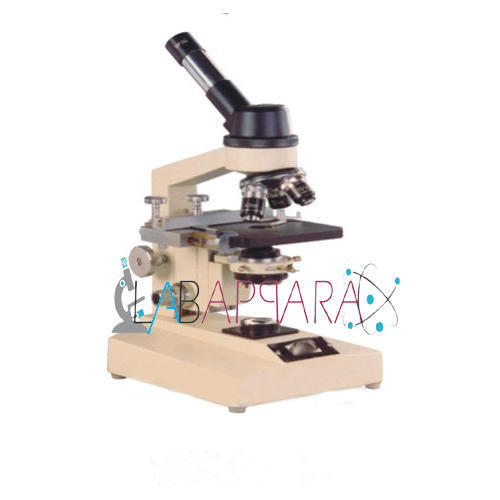 Inclined Research Microscope - Heavy Cast Base, 6V-20W Halogen Lamp | Co-Axial Mechanical Stage, Achromatic Objectives 5X-100X Oil Immersion