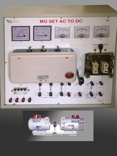 Motor Generator Set - Metal Construction, 1000 x 600 x 400 mm Dimensions, 220V Voltage, 50 Hz Frequency, 1.5 kW Power, 12V Output Voltage, 10A Current
