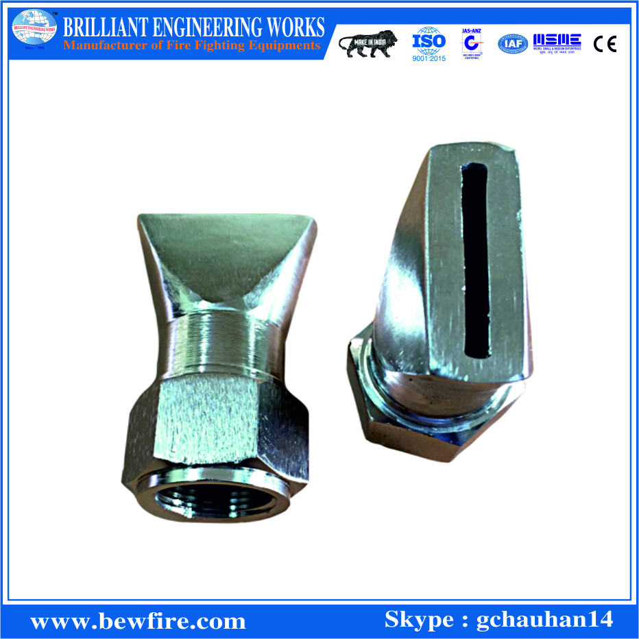 Curtain Nozzle - Brass Material, Small Cover Diameter 0.6-1.5m, Golden Color | 1 Year Warranty, Fire Application, 10-30 Grams Weight