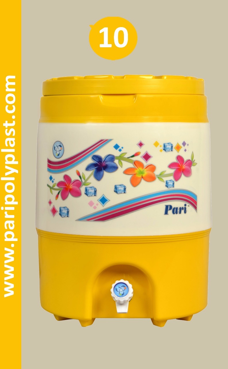 Water Cool Jar - Color: Orange & Black