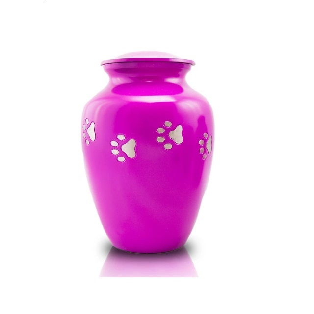 Shiny Red New Paw Path Cremation Urn Large Sienna