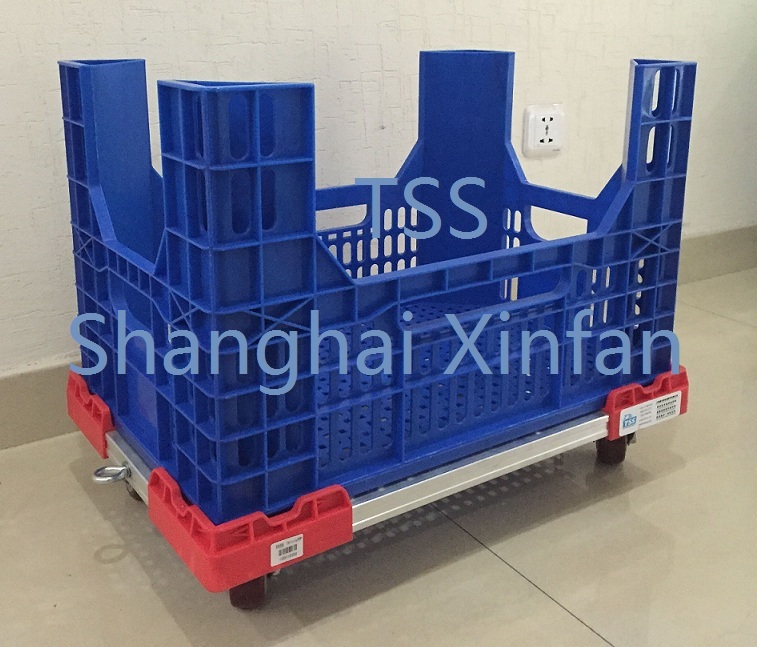 Blue Stackable Plastic Crate Plastic Bin For Organization