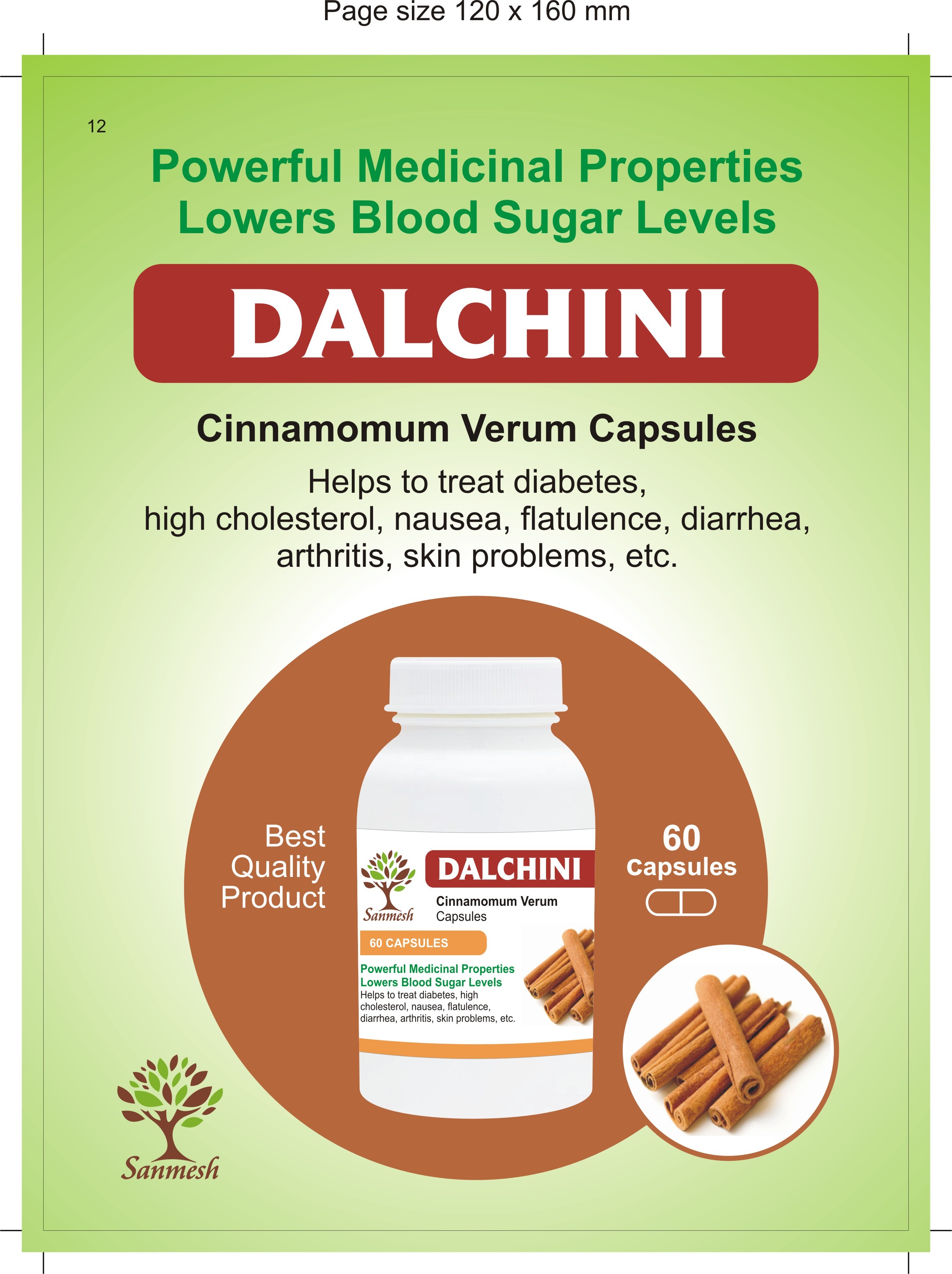 Dalchini Capsules Age Group: For Adults