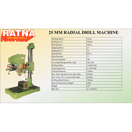 25mm Radial Drill Machine