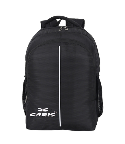 Caris 18" काला बैकपैक बैग