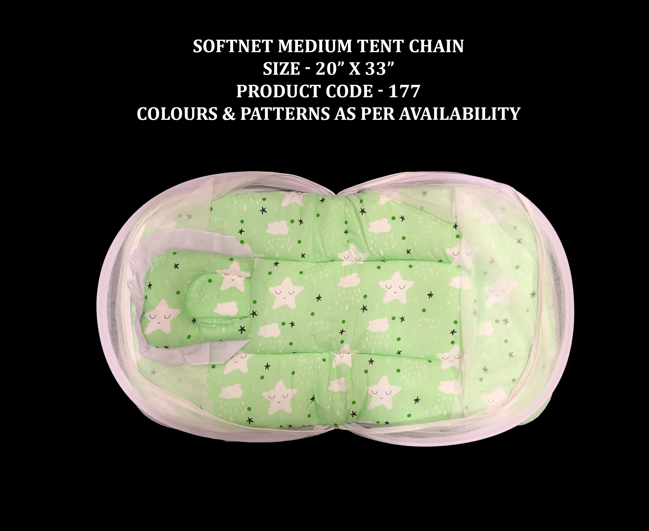 Colours As Per Availability Softnet Tent Chain