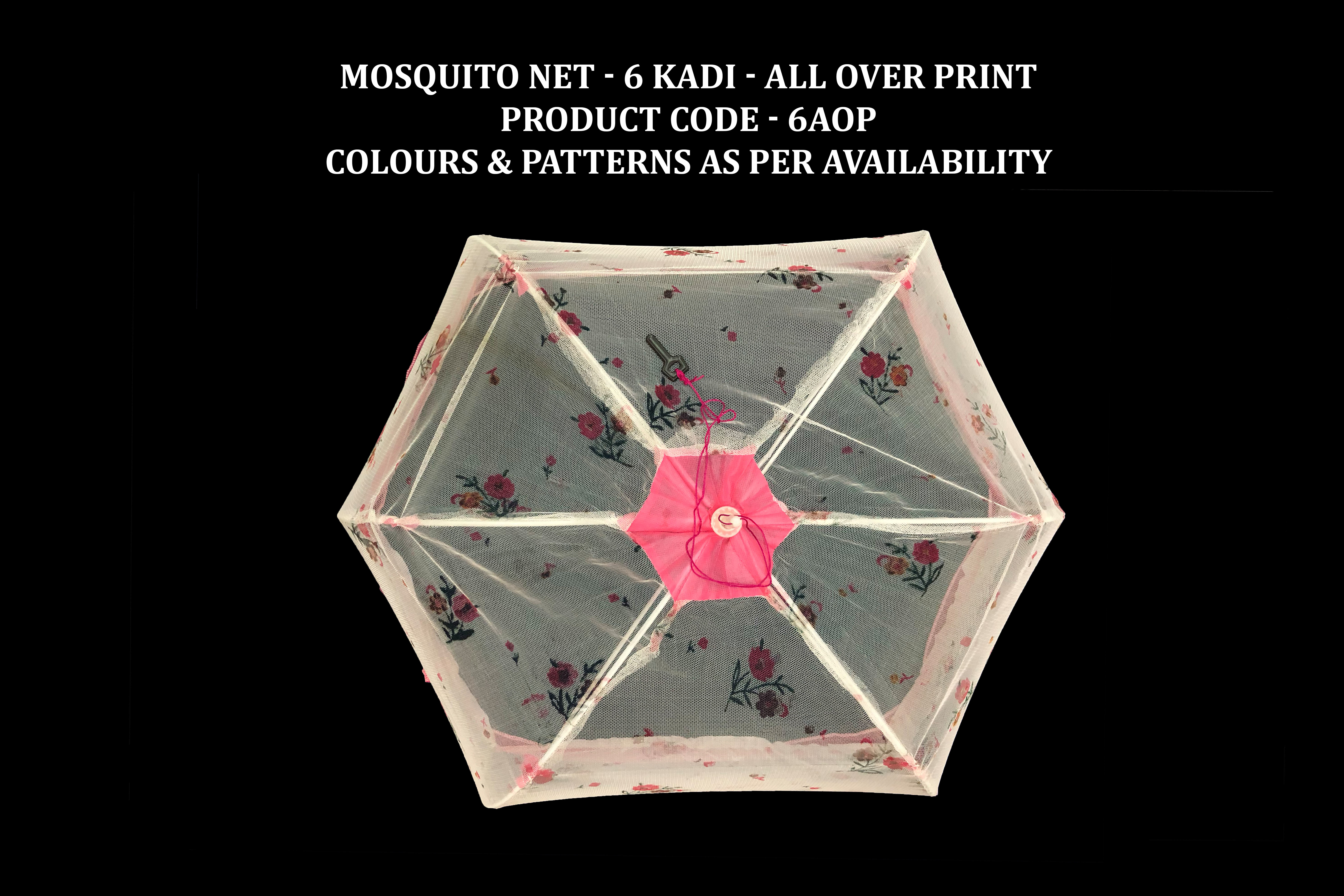 Mosquito Net - 6 Kadi Plain Age Group: Babies
