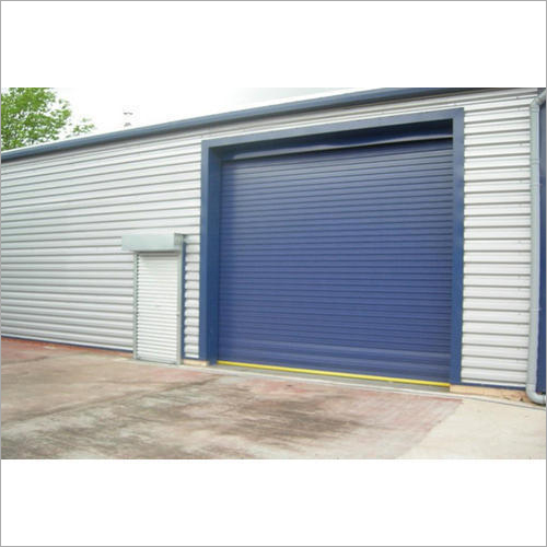 Blue Commercial Rolling Shutter