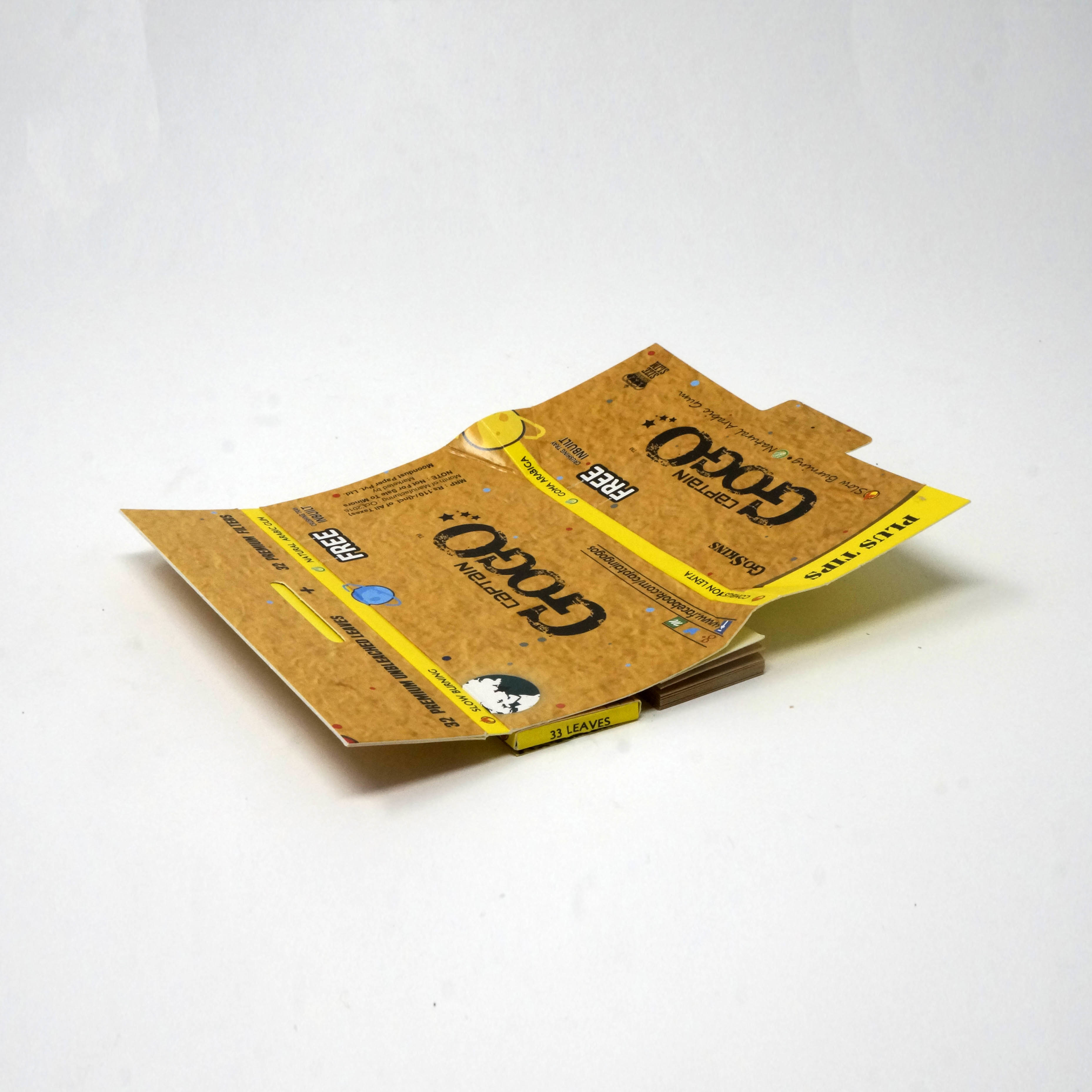 Plustips Unbleached Brown Rolling Paper Size: King Size 109mm + 30mm Filter