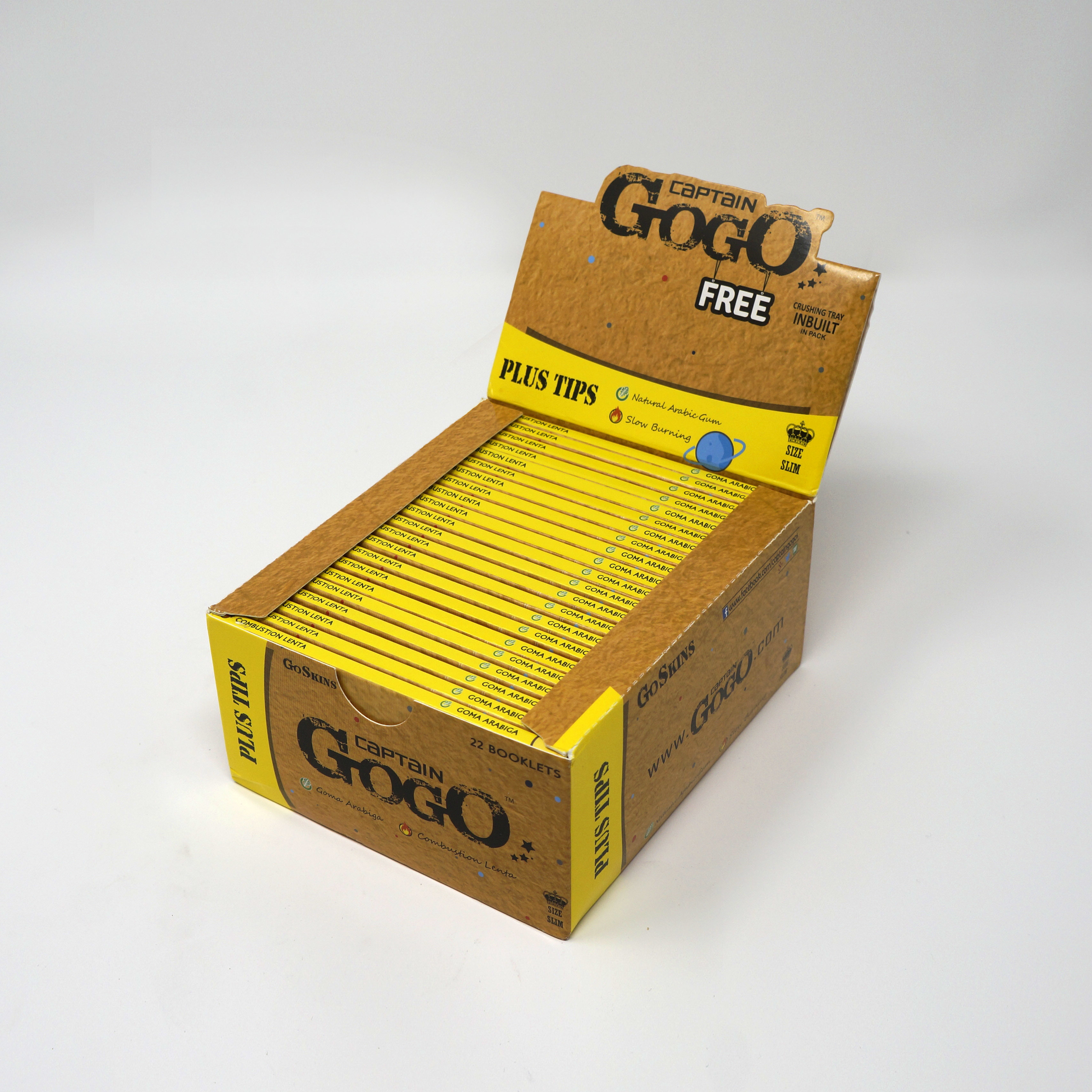 Plustips Unbleached Brown Rolling Paper Size: King Size 109mm + 30mm Filter