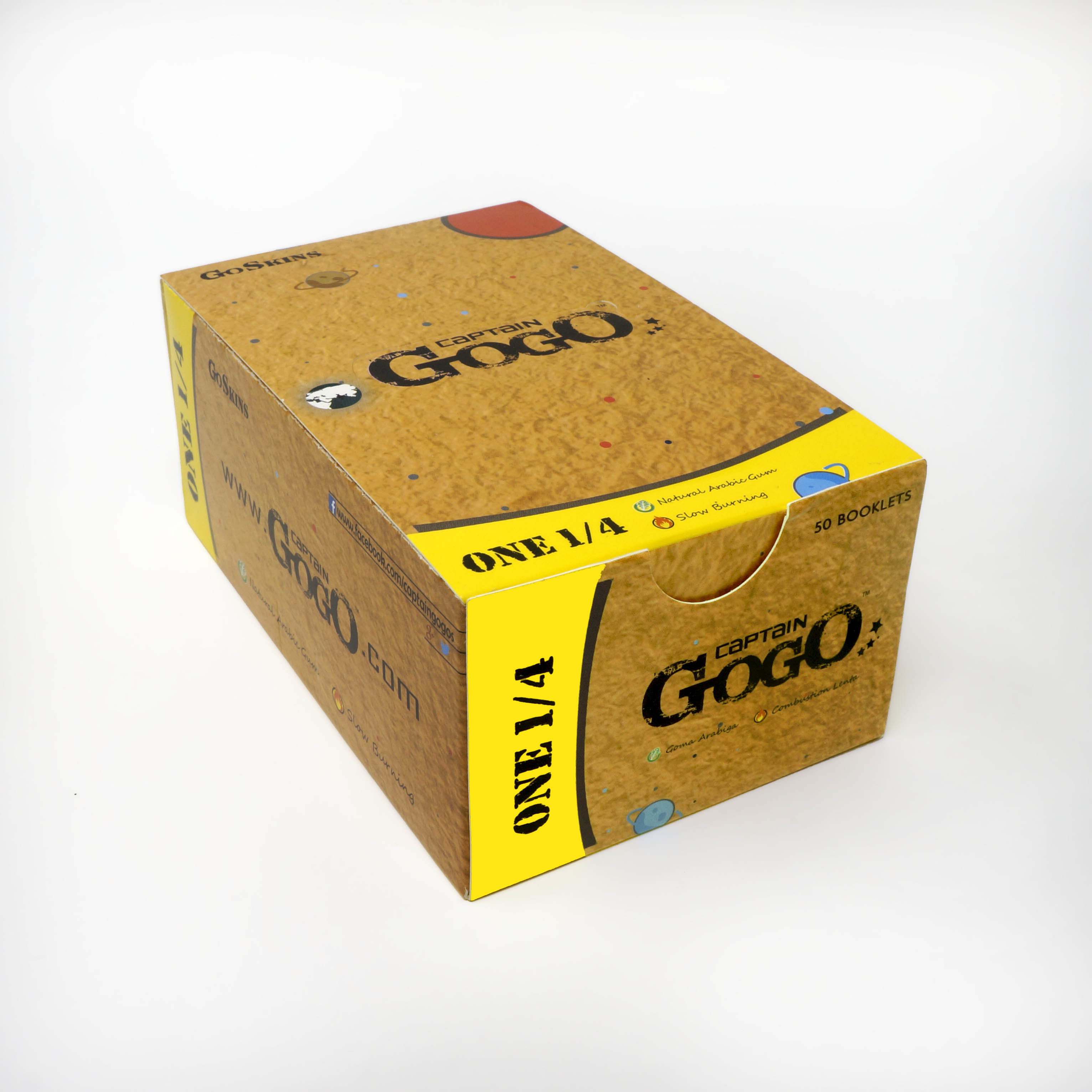 Rolling Paper Unbleached Brown One 1/4 Size: 44mm X 78mm