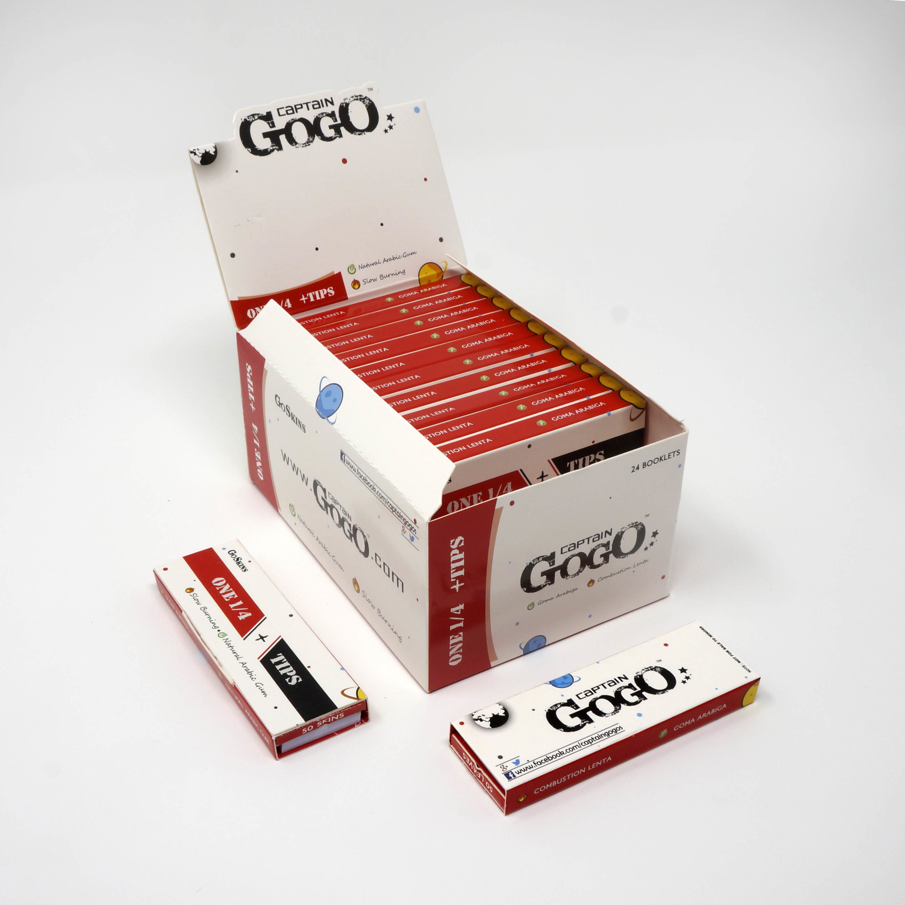 One 1/4 Plustips Bleached White Rolling Paper - Virgin Wood Pulp, 50 Leaves Per Pack, 78mm Size, 13 Gsm Slow Burning Paper | Natural Arabic Gum, 4 Colour Printing With Hybrid & Spot Uv