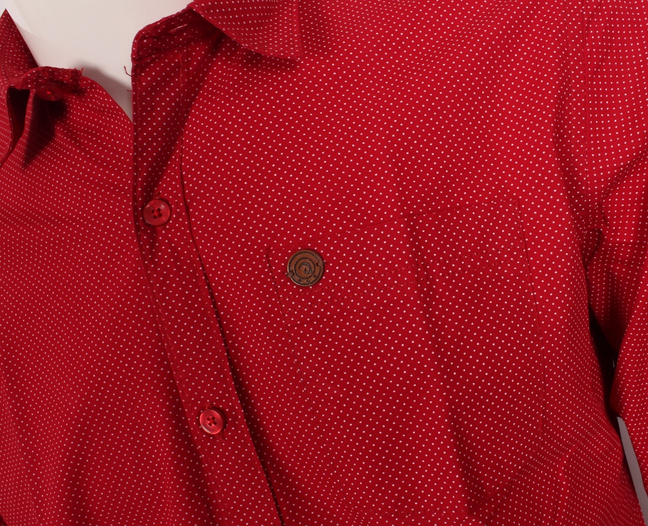 Printed Shirts - Cotton, Sizes M-xxl, Red Color, Full Sleeves, Classic Collar, Summer Season, Male Gender, Unique Print