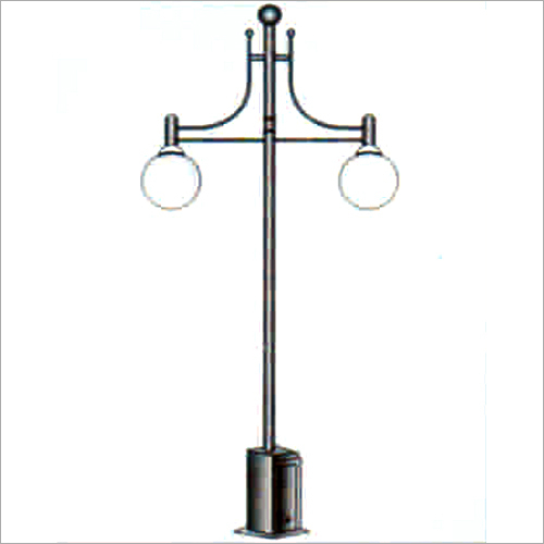 Black Decorative Outdoor Street Lighting Pole