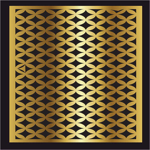 Boundary Wall Grills - Alloyed Metal, Custom Sizes, Black And Golden, Modern Style | Easily Assembled, Galvanized, Powder Coated, Rust Resistant