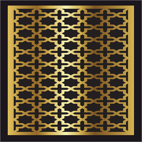 Boundary Wall Grills - Alloyed Metal, Custom Sizes, Black And Golden, Modern Style | Easily Assembled, Galvanized, Powder Coated, Rust Resistant