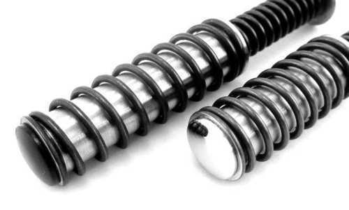 Recoil Spring - Round Wire, Cylindrical Shape | Open-coil, Axial Resistance, Durable Design, Energy Storage, Stress-relieved, Versatile Use