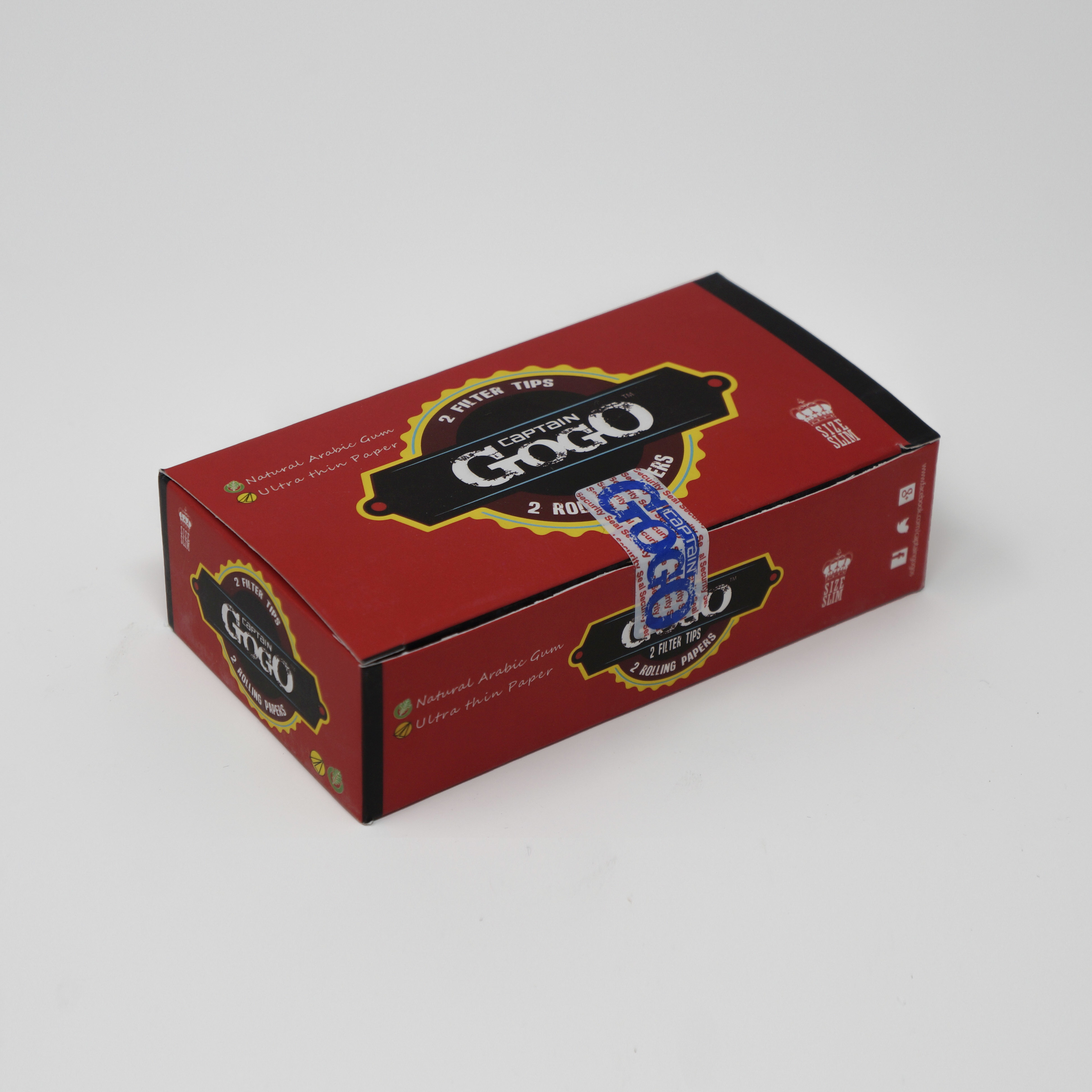 Gotwins Bleached White Rolling Paper - Virgin Wood Pulp, 44mm X 108mm, White Color, 13 Gsm, Slow Burn, 4-color Hybrid Uv Printed Sheets