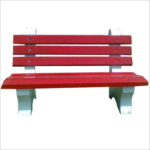 Red Rcc Garden Bench