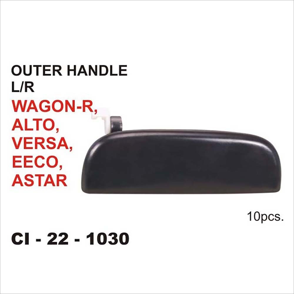 Alto, Wagon-r, Eeco Outer Handle L/r - Plastic Material, Black Color | 4-wheeler Compatibility, Warranty Included