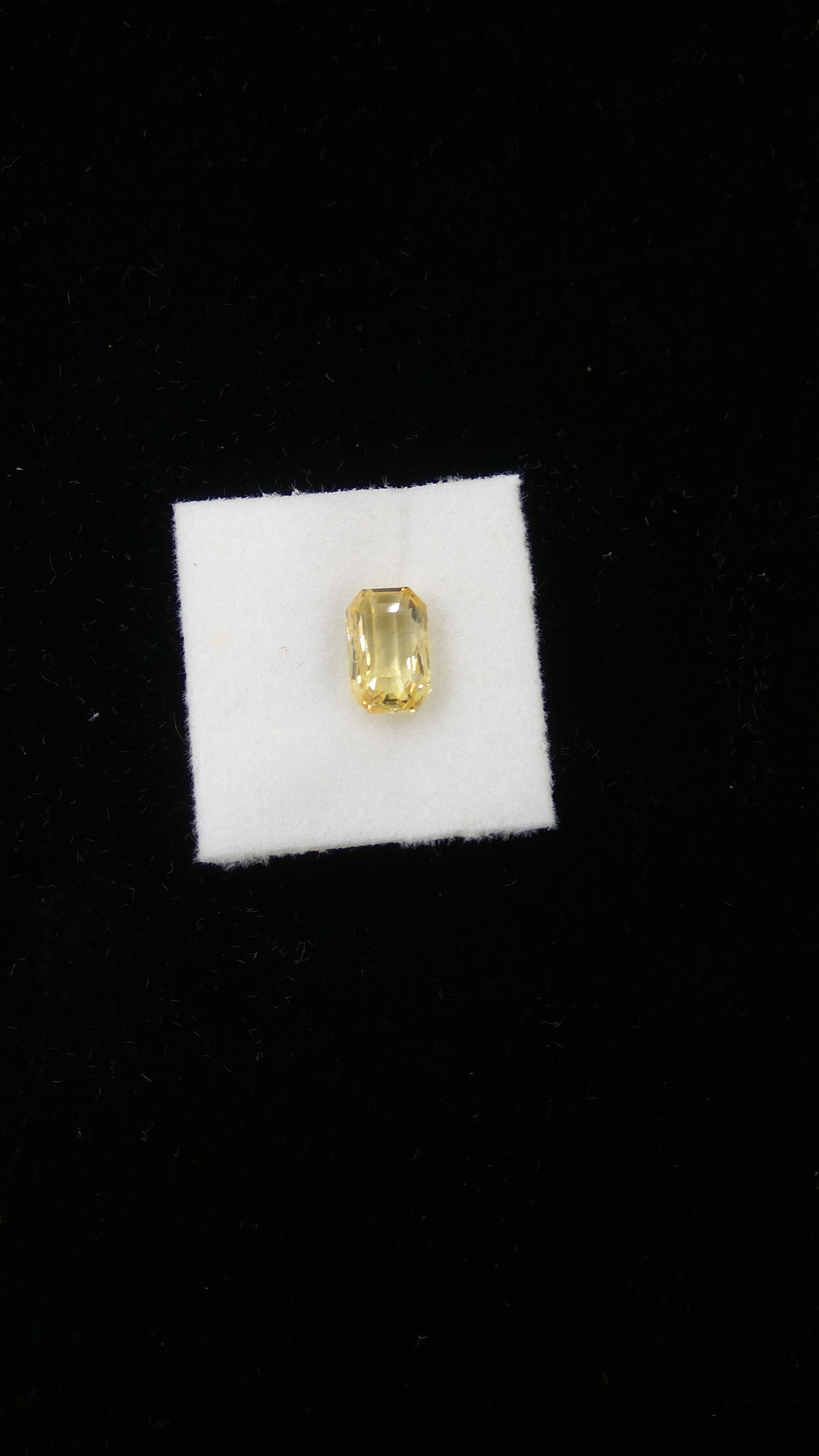 Natural Yellow Sapphire - 5 Carats, Unheated And Untreated Ceylon Gemstone, Emerald Cut Shape, High Quality
