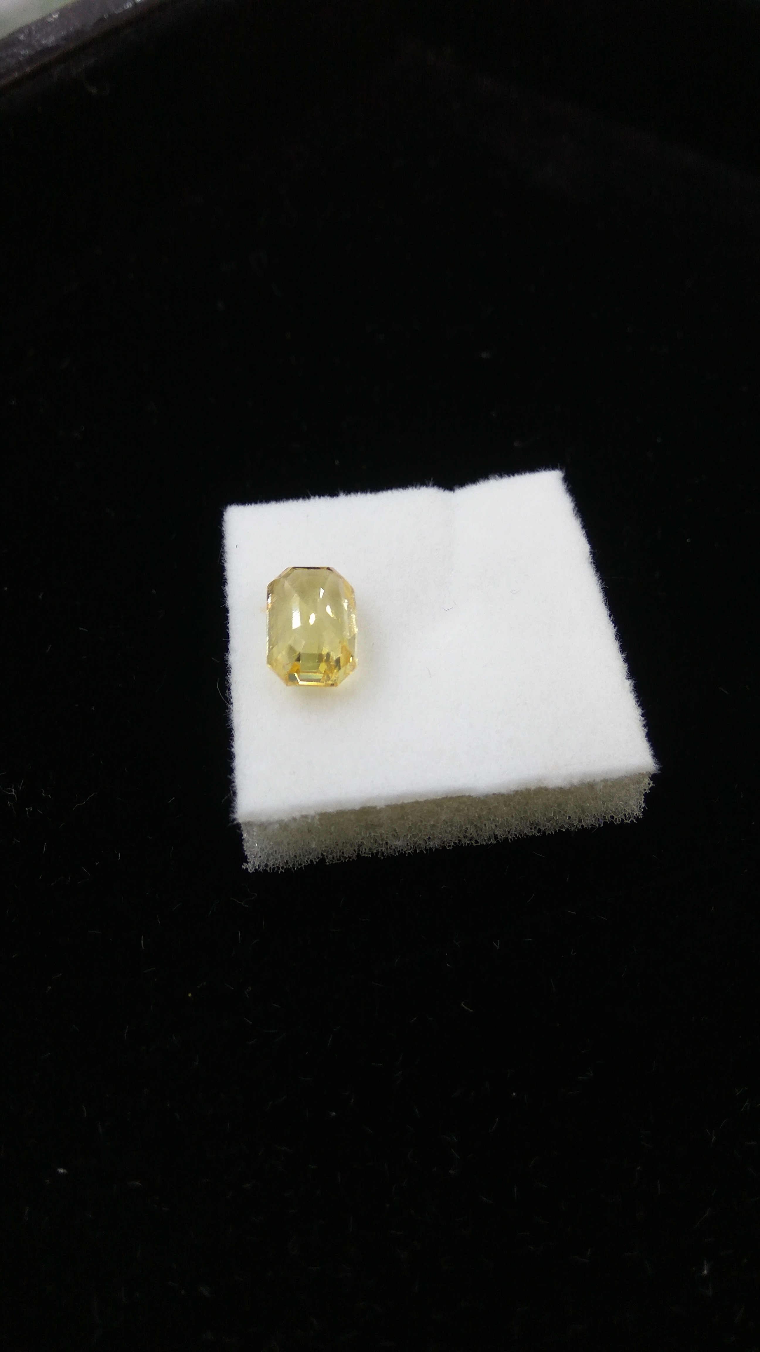 Natural Yellow Sapphire - 5 Carats, Unheated And Untreated Ceylon Gemstone, Emerald Cut Shape, High Quality