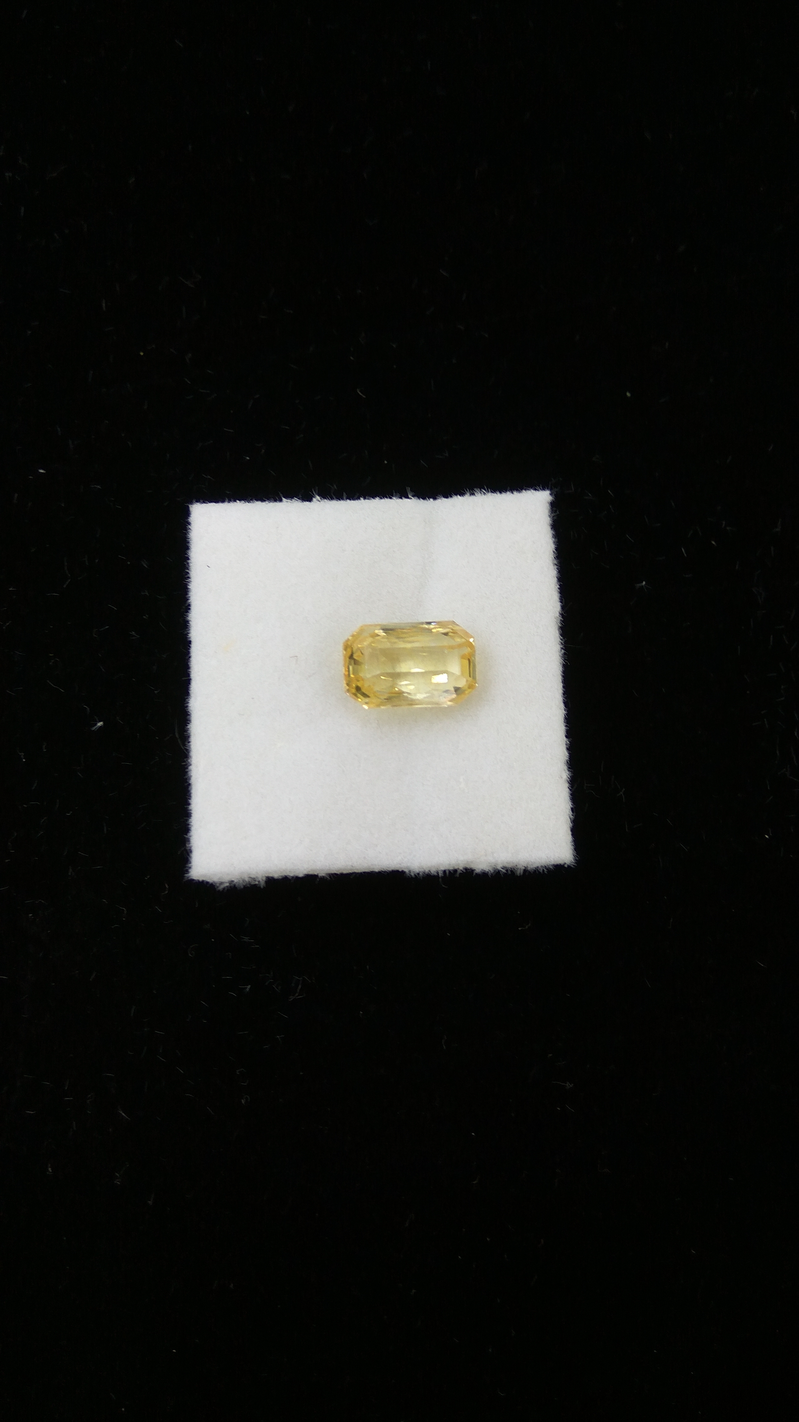 Natural Yellow Sapphire - 5 Carats, Unheated And Untreated Ceylon Gemstone, Emerald Cut Shape, High Quality