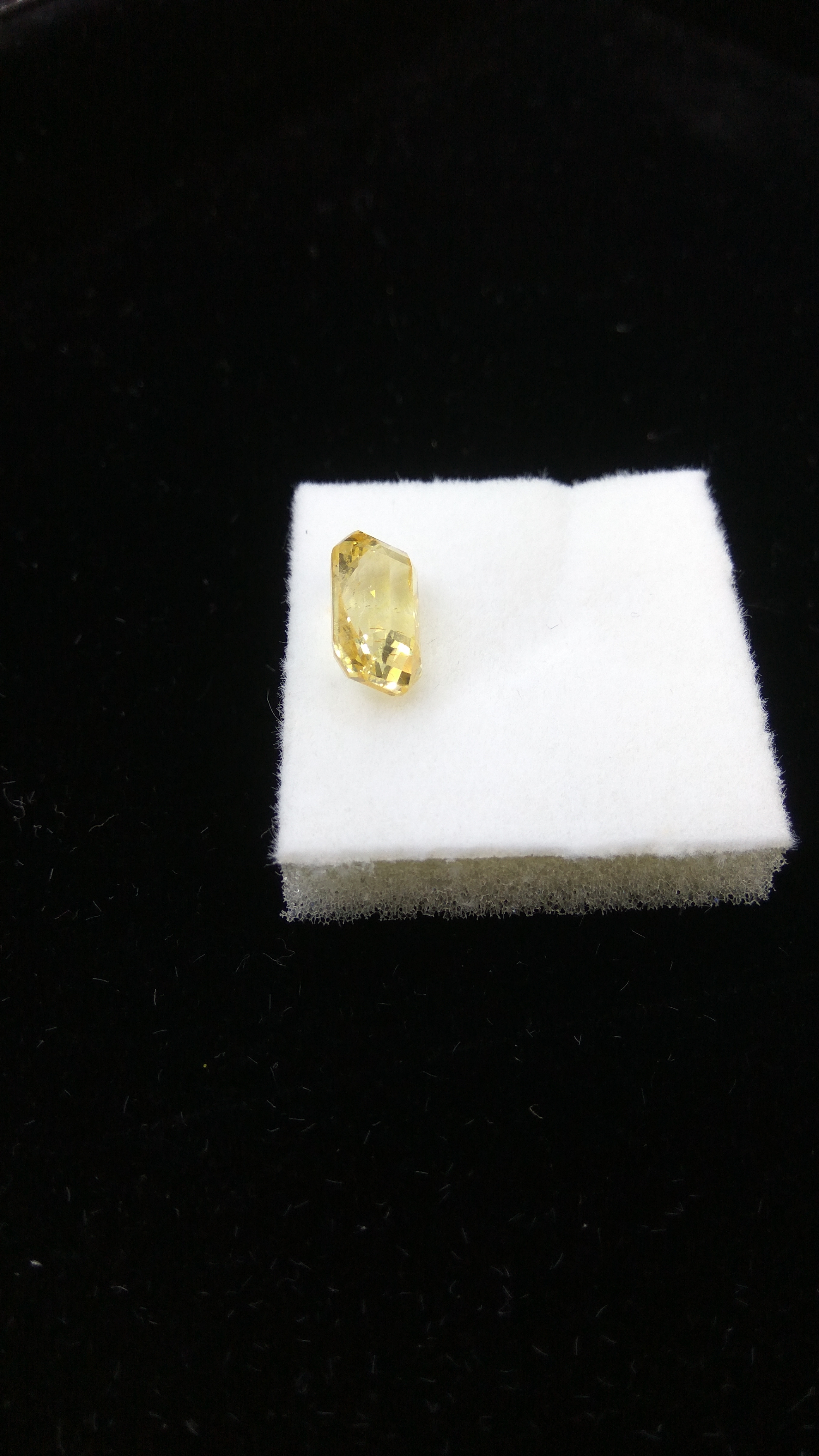 Natural Yellow Sapphire - 5 Carats, Unheated And Untreated Ceylon Gemstone, Emerald Cut Shape, High Quality