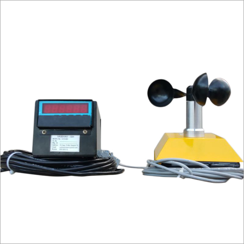 Black & Yellow Tower Crane Digital Anemometer