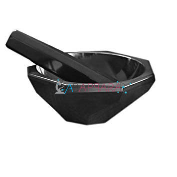 एगेट मोटर एंड पेस्टल ब्लैक.