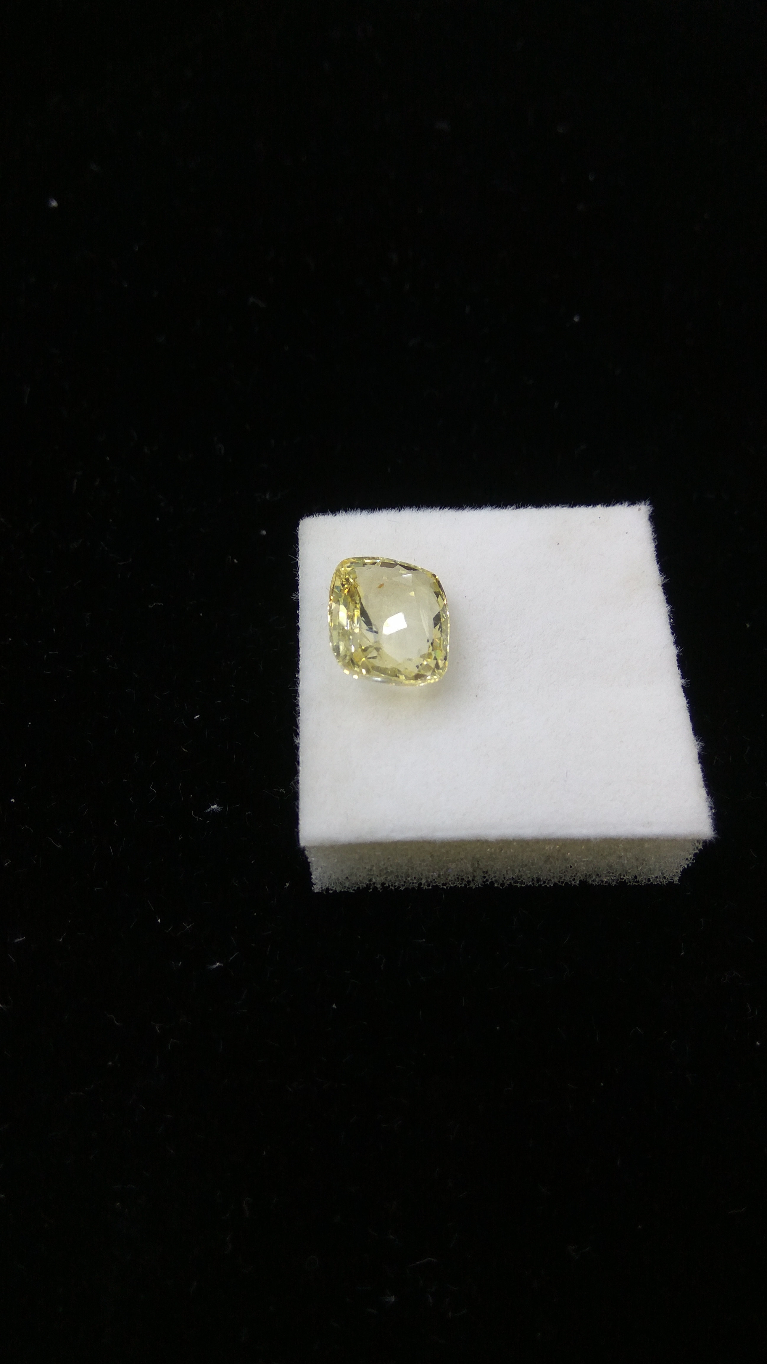 Natural Yellow Sapphire - 6.40 Carats Cushion Cut, Unheated & Untreated Gemstone With Multiple Benefits