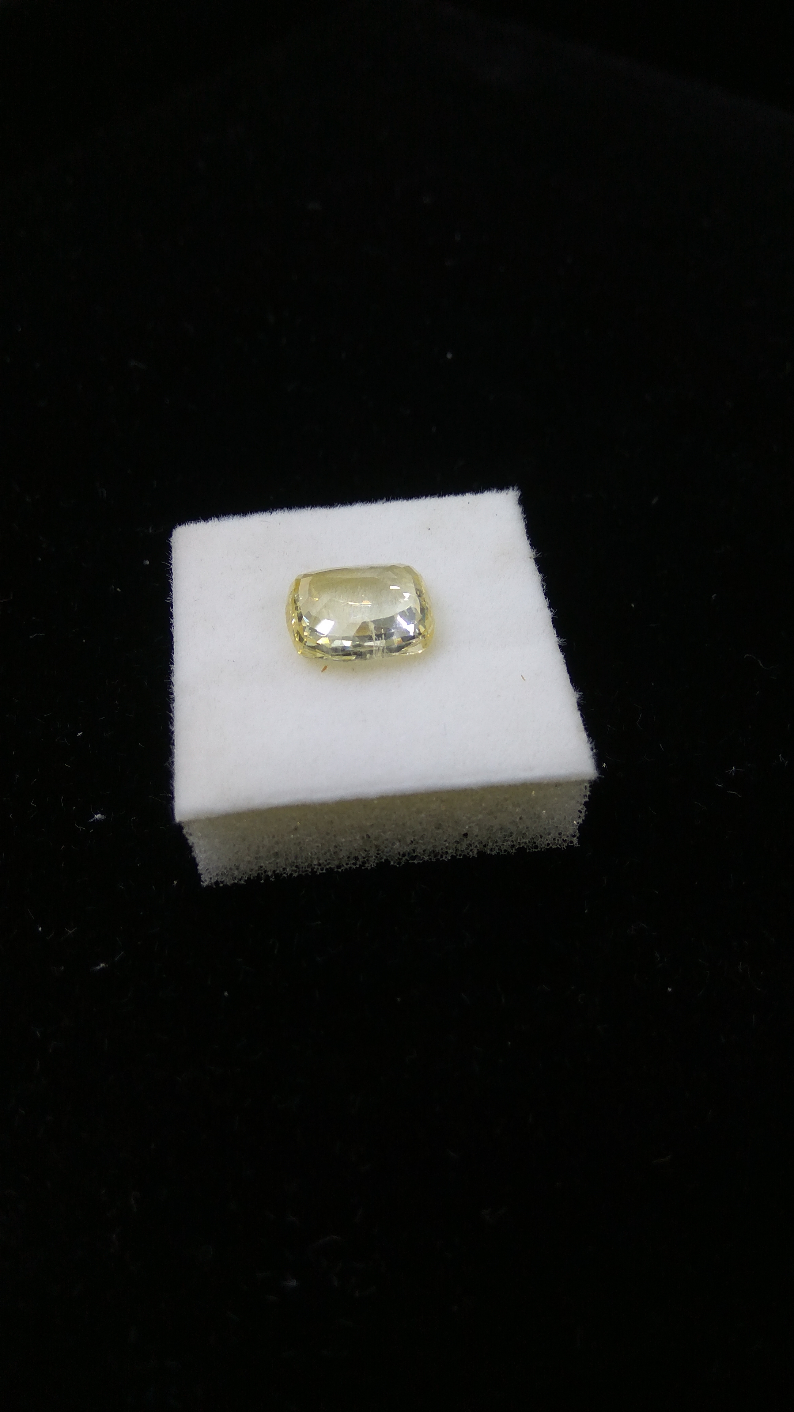 Natural Yellow Sapphire - 6.40 Carats Cushion Cut, Unheated & Untreated Gemstone With Multiple Benefits