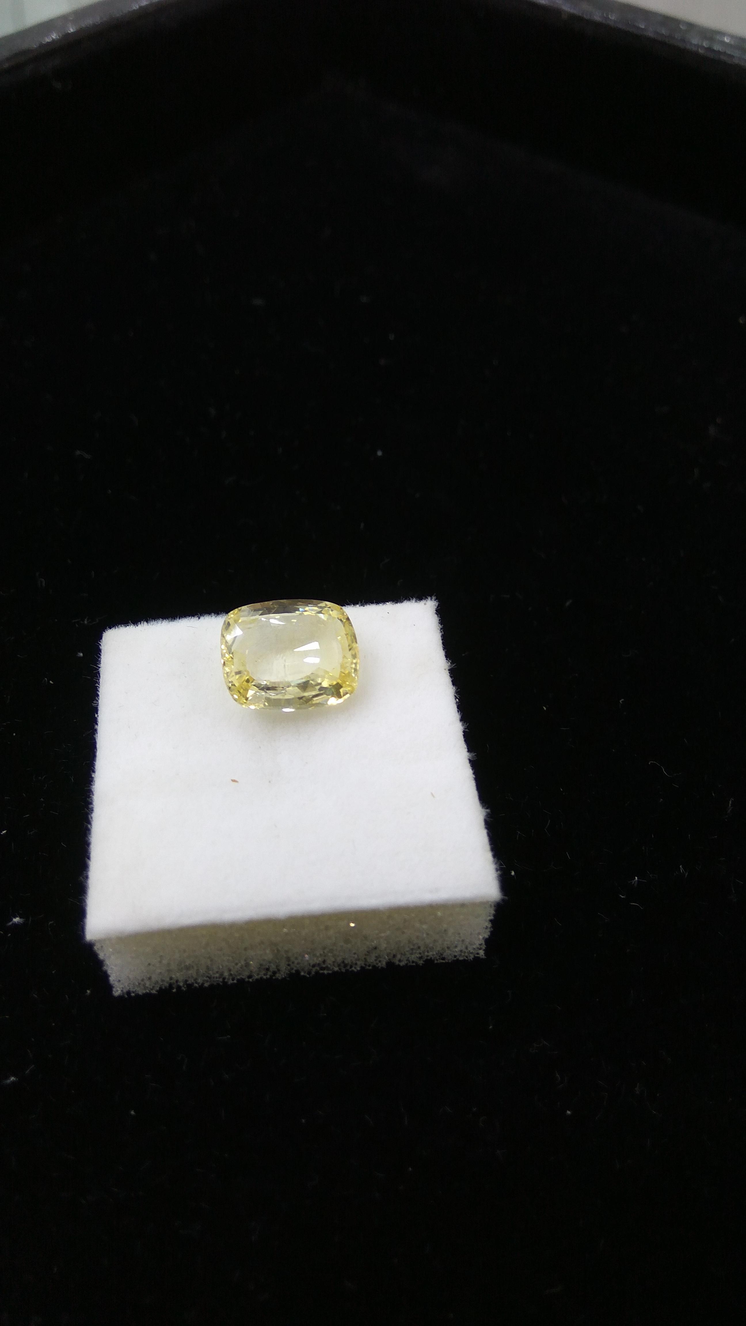 Natural Yellow Sapphire - 6.40 Carats Cushion Cut, Unheated & Untreated Gemstone With Multiple Benefits