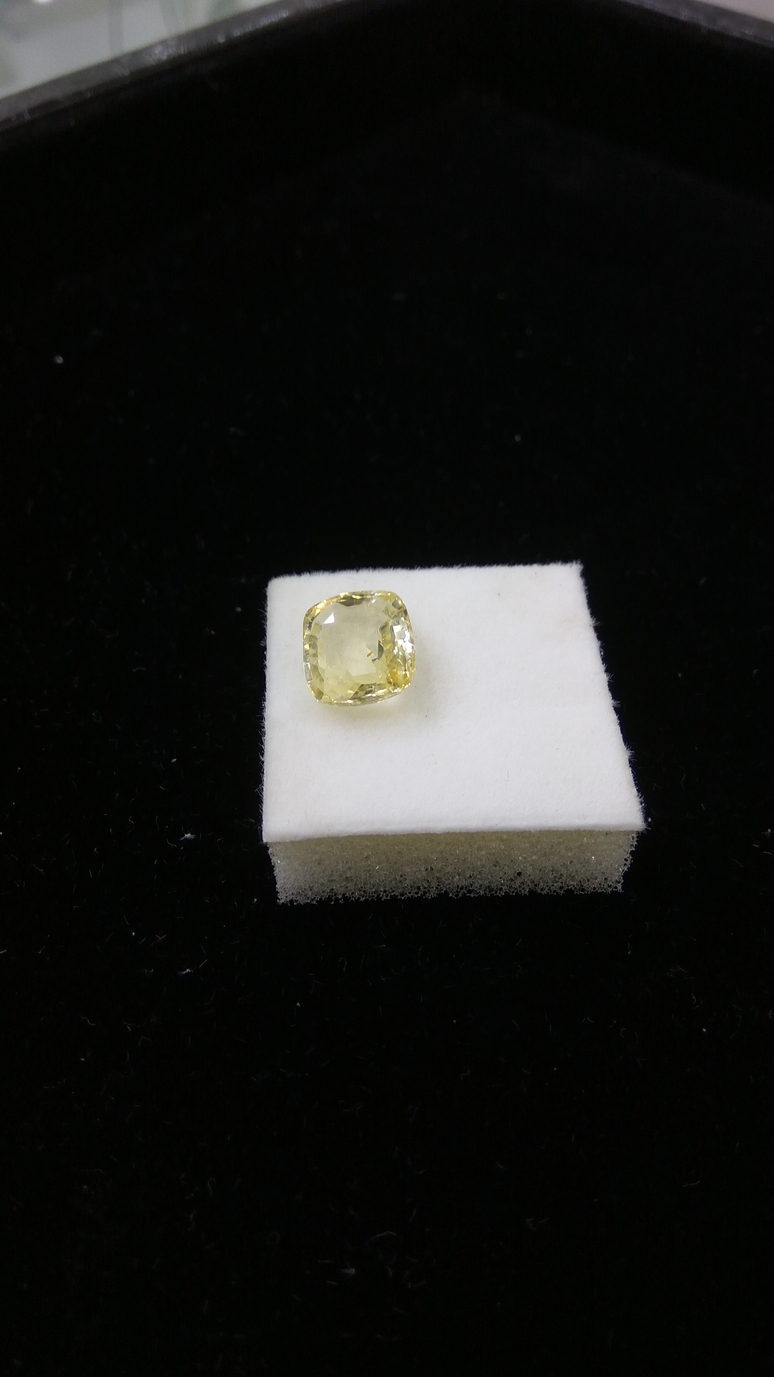 Natural Yellow Sapphire - 6.40 Carats Cushion Cut, Unheated & Untreated Gemstone With Multiple Benefits