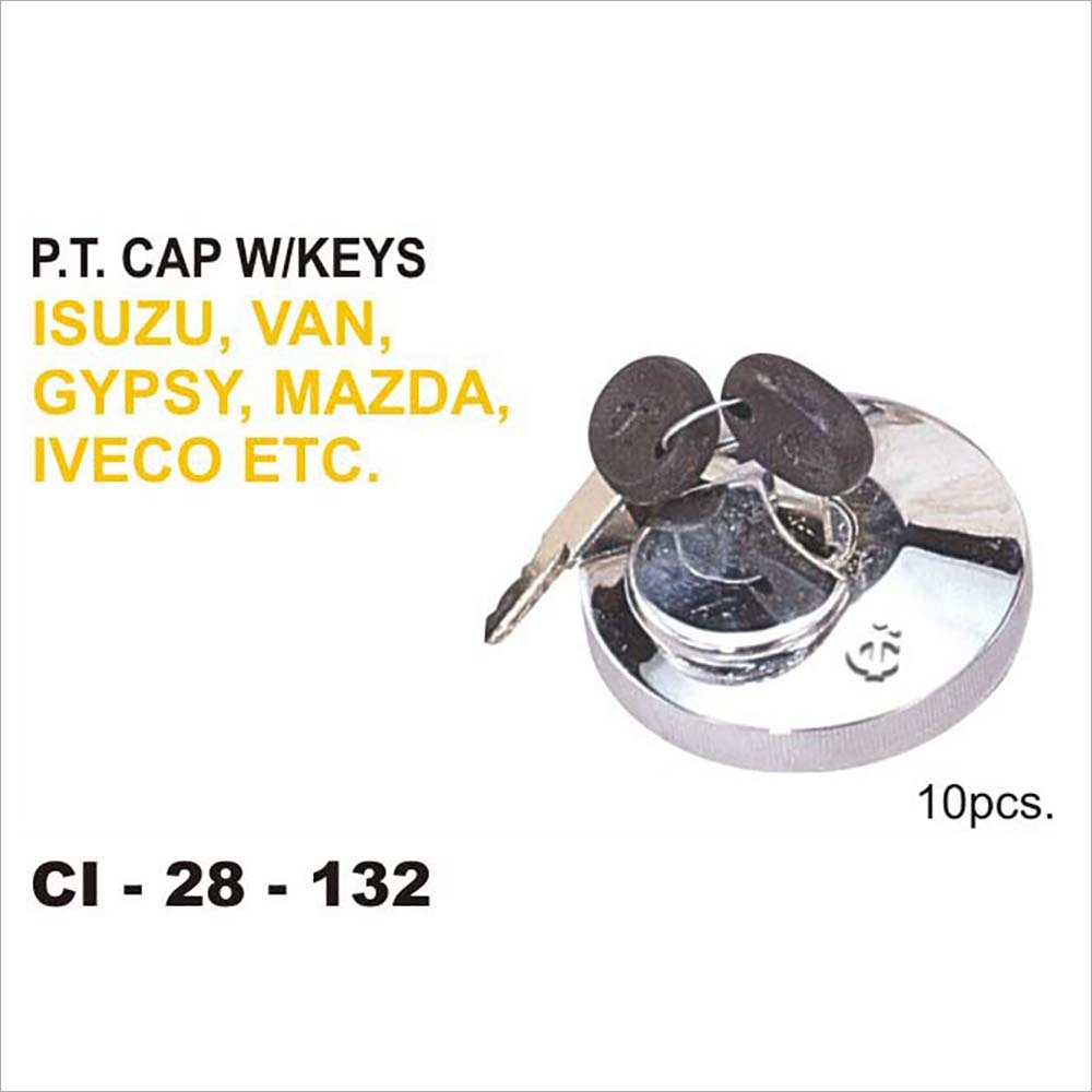 Isuzu P T Cap W-Keys - Stainless Steel, Silver Polished Finish | 4 Wheeler Compatibility, Warranty Included