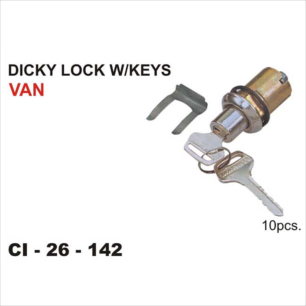 Van Dicky Lock W-Keys - Stainless Steel, Various Sizes | Polished Finish, Ideal for 4-Wheeler Vehicles, Quality Tested