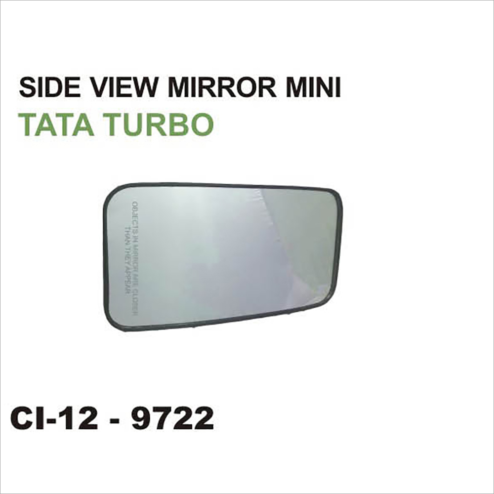 Tata Turbo Side View Mini Mirror - Glass, Various Sizes | For 4 Wheeler Vehicles, Includes Warranty, Expertly Manufactured Using Advanced Techniques