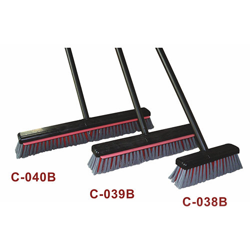 Floor Cleaning Brush - 18" To 24" | Red, Orange, And Black | Approx. 1 Kg Lightweight Design