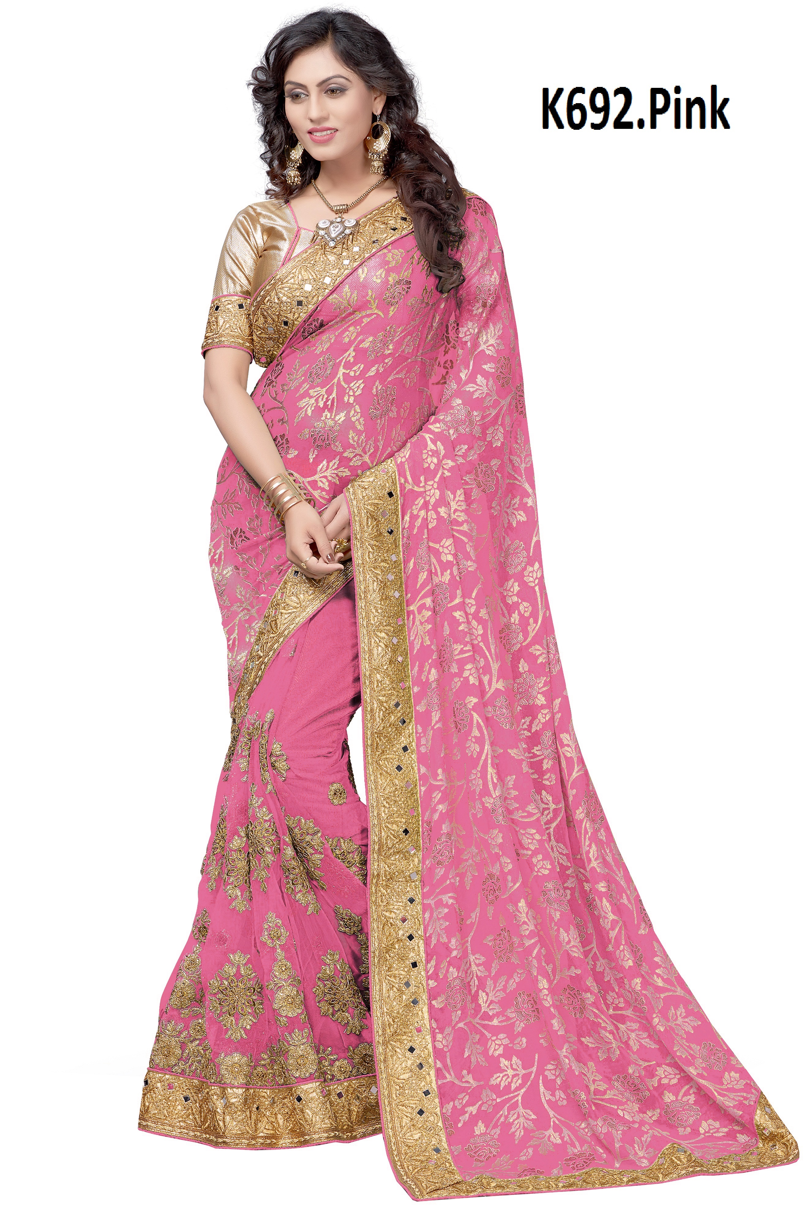 Orange Brasso Saree