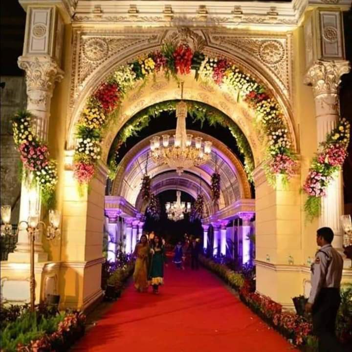 Wedding Mandap - Fiber Material, Any Size, Weatherproof | Outdoor Usage, Expertly Crafted Fiber Pillars And Sculptures, Fully Executed Services