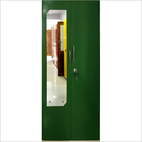 Green Double Door Mirror Almirah