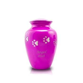 Brass Pet Cremation Urn - 10.3x6.0 Inches, Bronze With Gold Finishing - Floating Hearts Of Love, Ideal Home Decoration